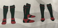 Socks red/green kit