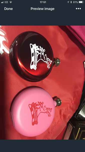 5oz Hip Flask Pink